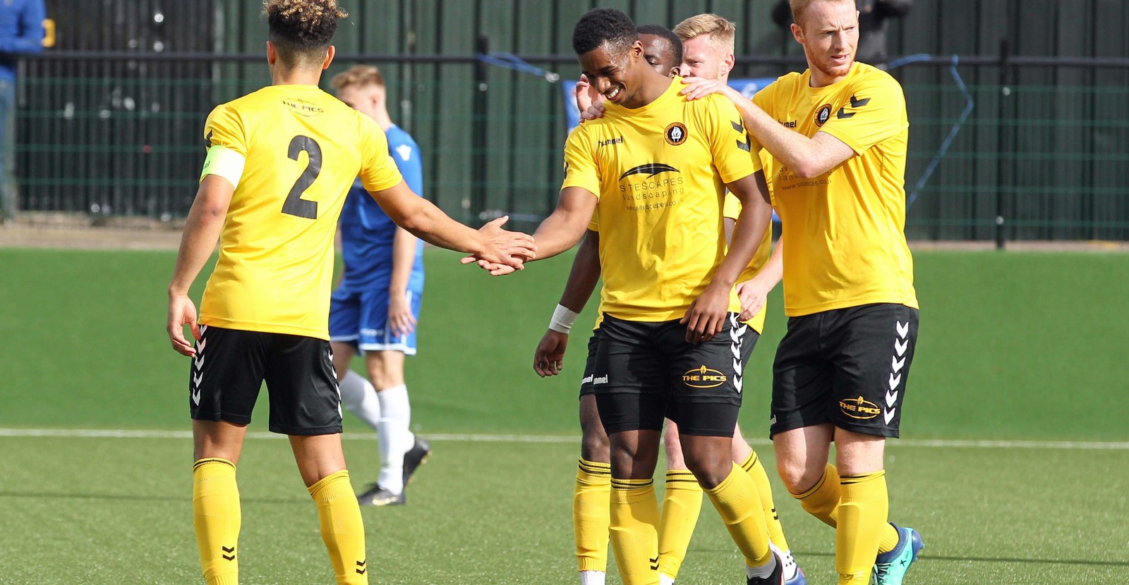 02: 1-0 Rushall celebrations