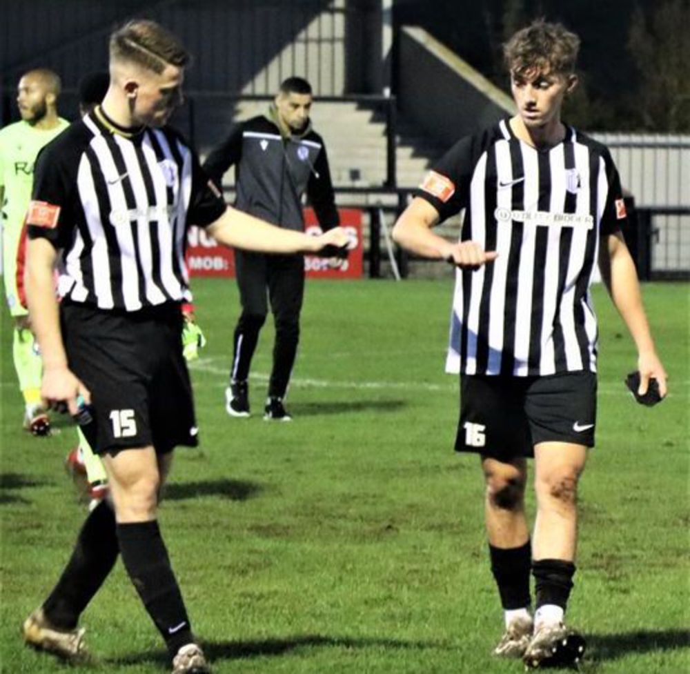 Ross McParland (left) and Jude Brittain (Photo: Corby Town FC)