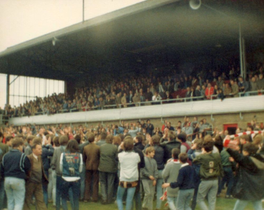 Cheltenham fans celebrate title win
