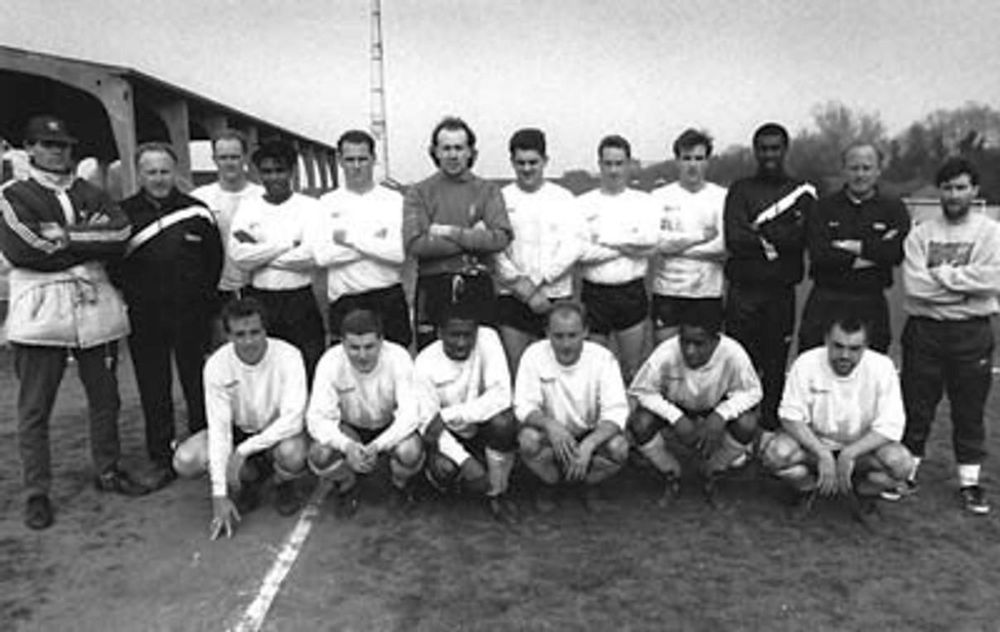 Brian Caterer (wearing cap standing on the far left of the back row)
