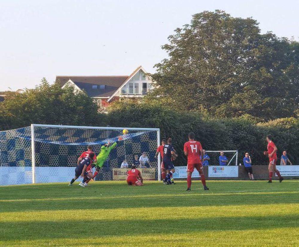 Bideford in action at Exmouth