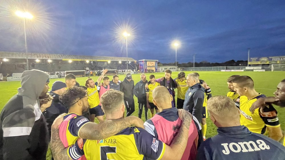 Gosport happy at the end of the game