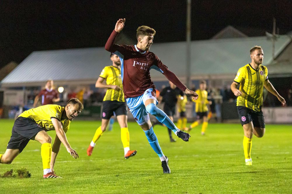 Toby Holmes - hat-trick (Photo: Taunton Town FC)