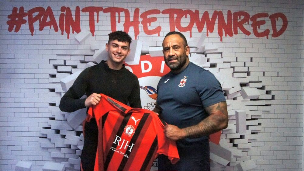 Cam Moore upon signing for Redditch