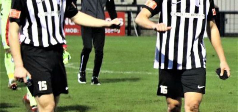 Ross McParland (left) and Jude Brittain (Photo: Corby Town FC)