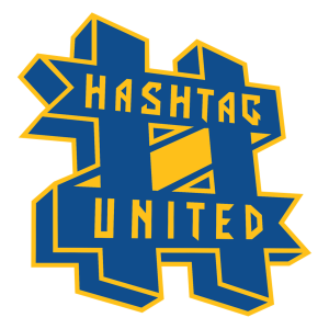 Hashtag United&rsquo;s club badge